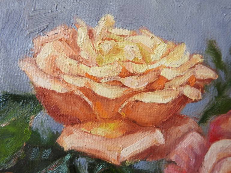 Original Expressionism Floral Painting by Olga Tretyak