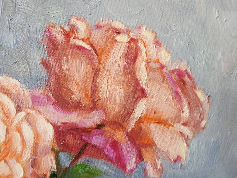 Original Expressionism Floral Painting by Olga Tretyak