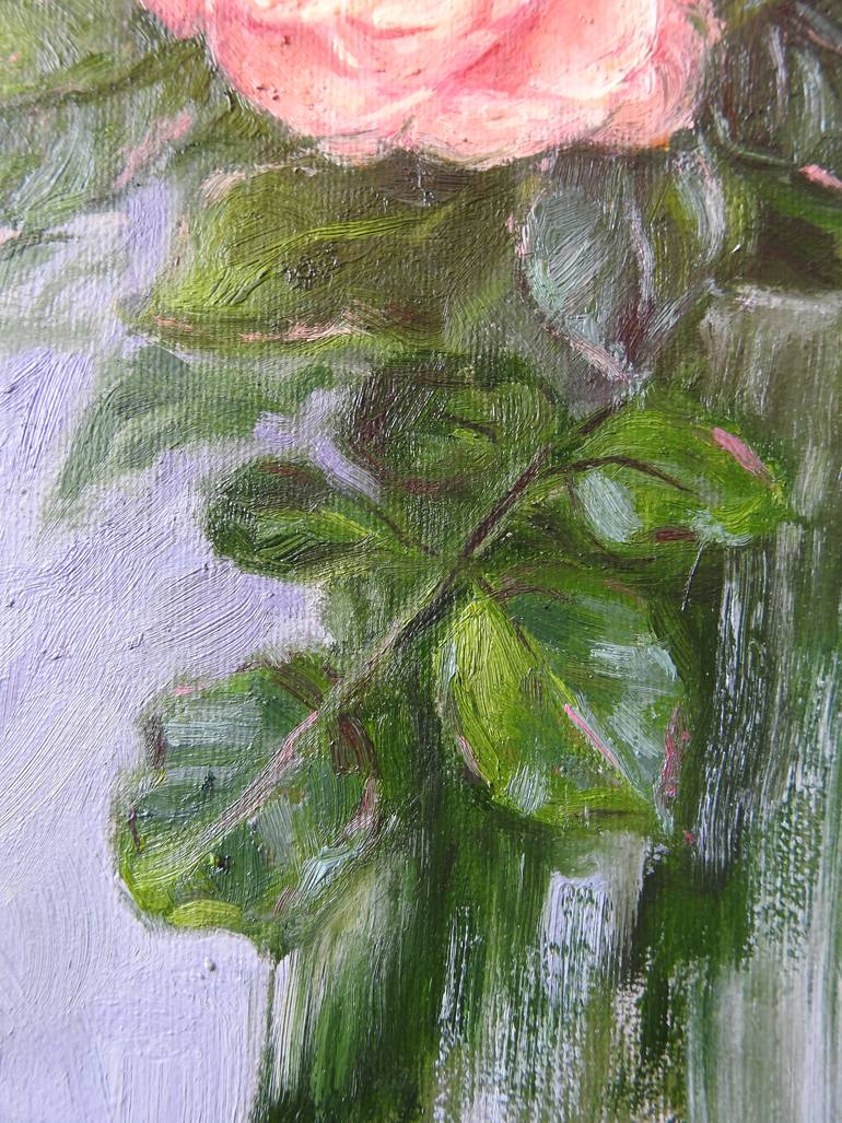 Original Expressionism Floral Painting by Olga Tretyak