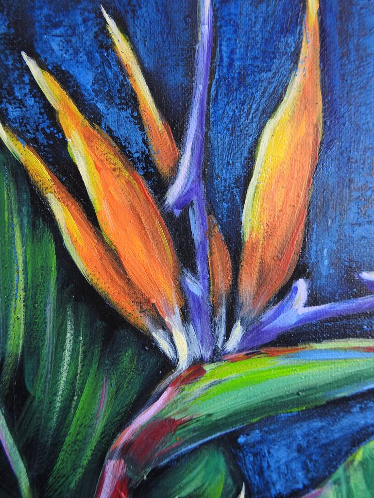 Original Expressionism Floral Painting by Olga Tretyak