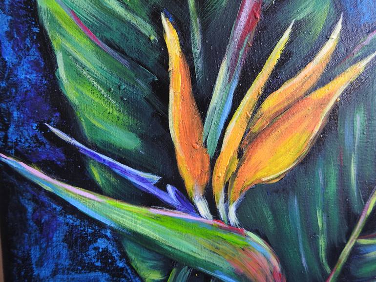 Original Expressionism Floral Painting by Olga Tretyak