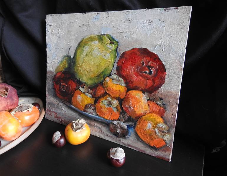 Original Expressionism Still Life Painting by Olga Tretyak