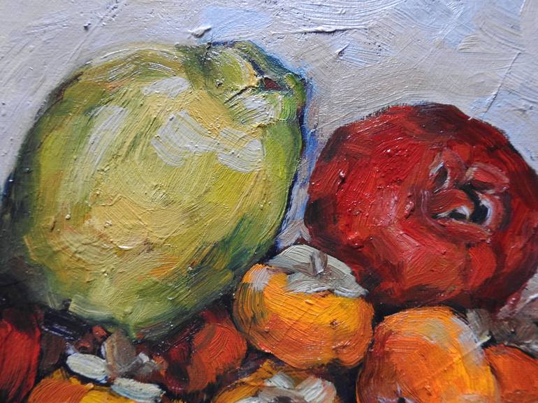 Original Expressionism Still Life Painting by Olga Tretyak