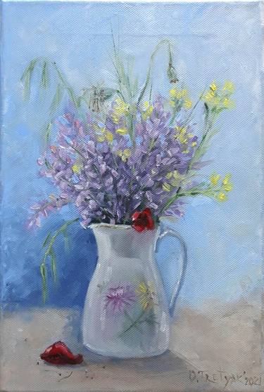 Original Impressionism Floral Paintings by Olga Tretyak