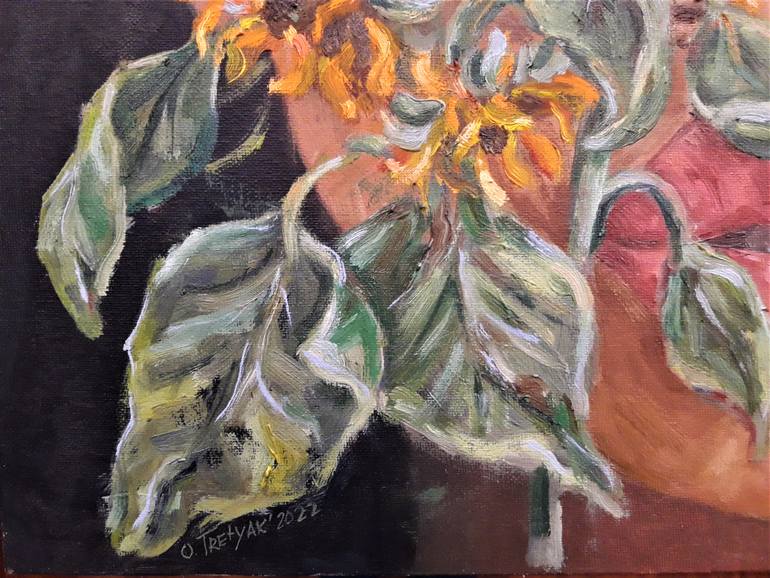 Original Impressionism Botanic Painting by Olga Tretyak