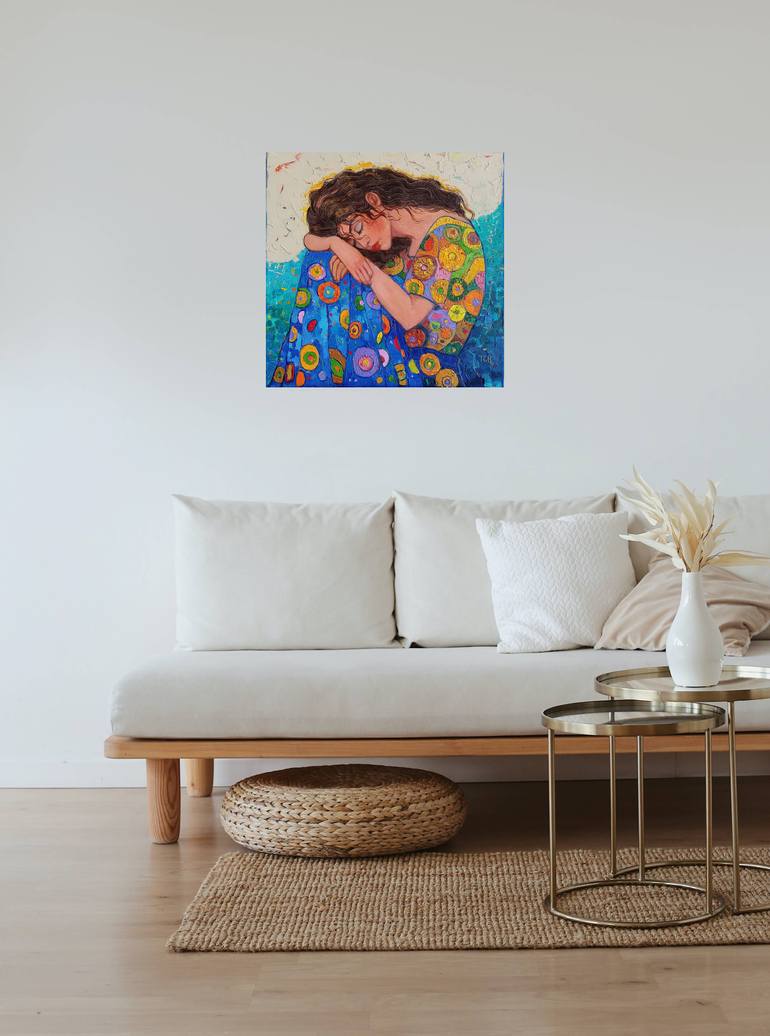 Original Art Nouveau Women Painting by Lidia Tchoumakova
