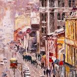 Tram in the Old Town by Oleksandr Neliubin