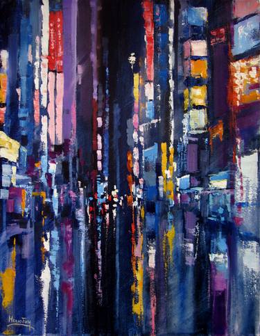 Original Abstract Expressionism Architecture Paintings by Oleksandr Neliubin