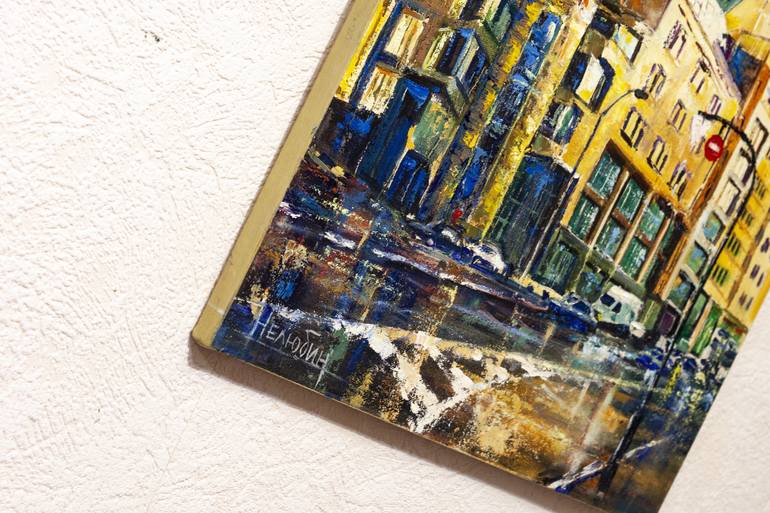 Original Fine Art Cities Painting by Oleksandr Neliubin