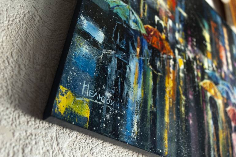 Original Fine Art Cities Painting by Oleksandr Neliubin