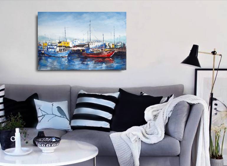 Original Fine Art Seascape Painting by Oleksandr Neliubin