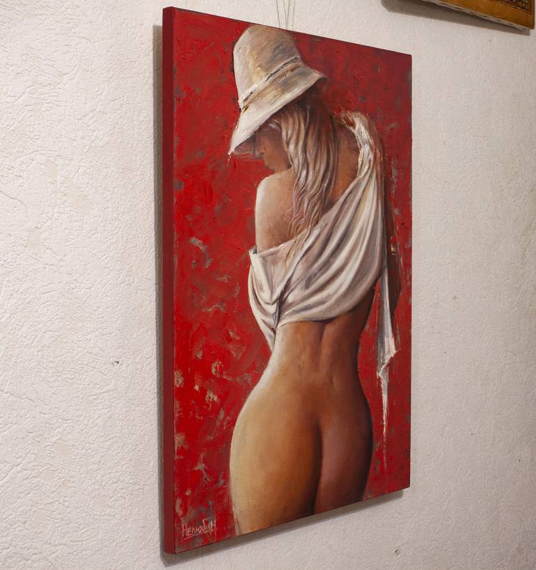 Original Fine Art Nude Painting by Oleksandr Neliubin