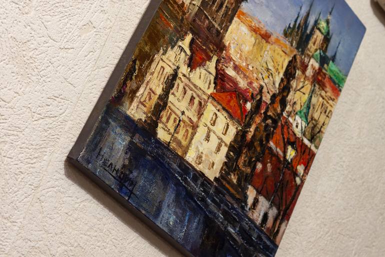 Original Fine Art Cities Painting by Oleksandr Neliubin