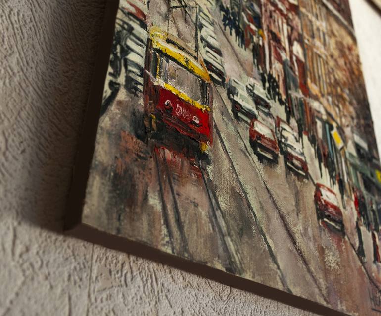 Original Fine Art Cities Painting by Oleksandr Neliubin