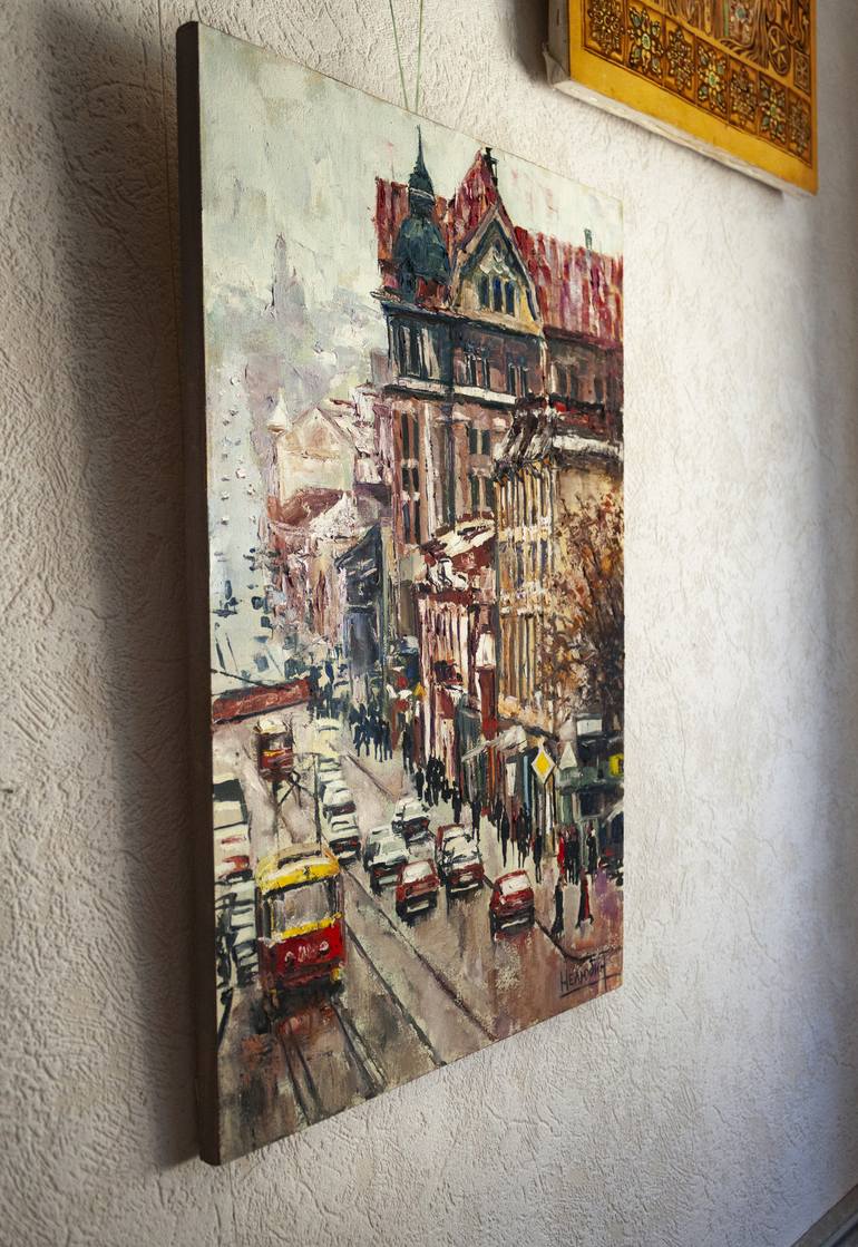 Original Fine Art Cities Painting by Oleksandr Neliubin