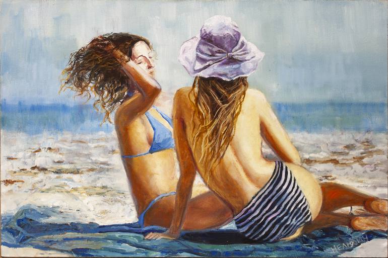 Girle nude beach Beach Day Landscape Nude Girl Painting By Oleksandr Neliubin Saatchi Art