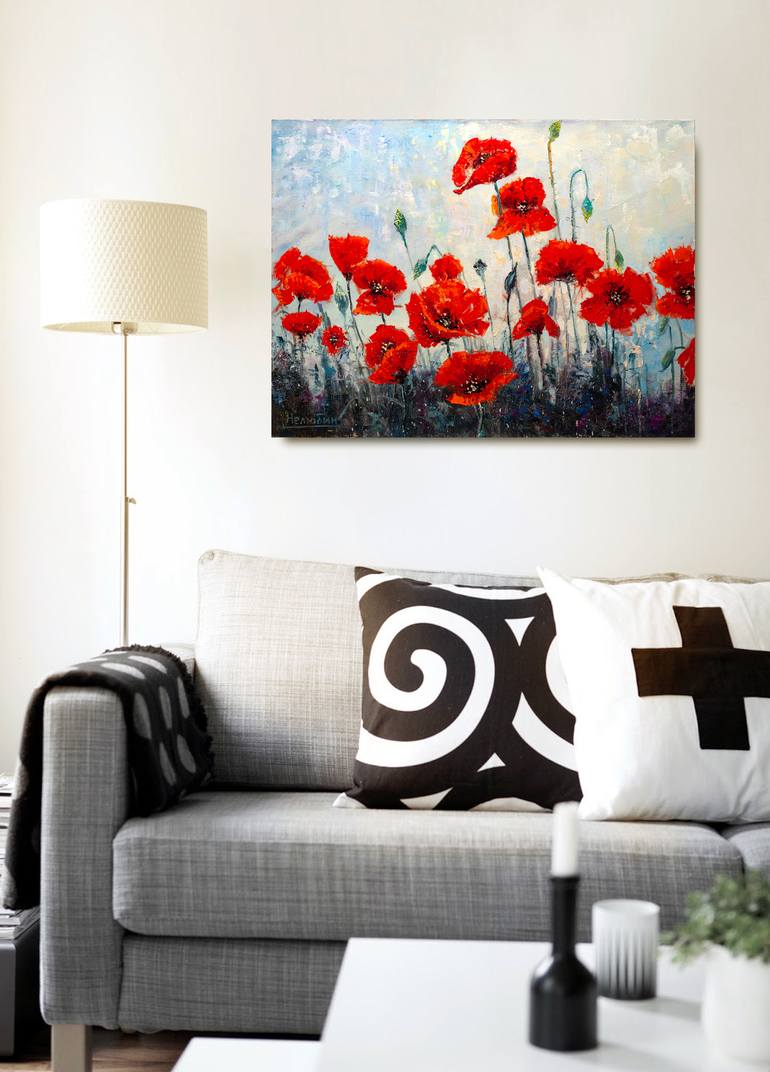 Original Fine Art Floral Painting by Oleksandr Neliubin