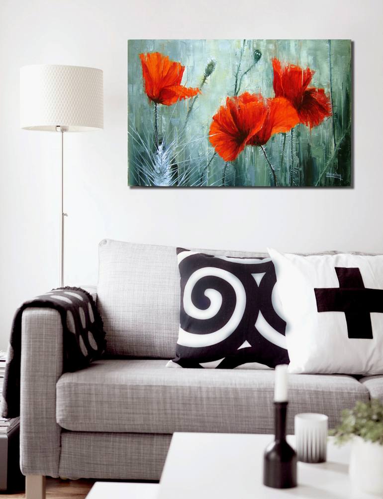 Original Fine Art Floral Painting by Oleksandr Neliubin