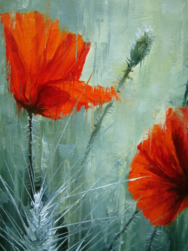 Original Fine Art Floral Painting by Oleksandr Neliubin