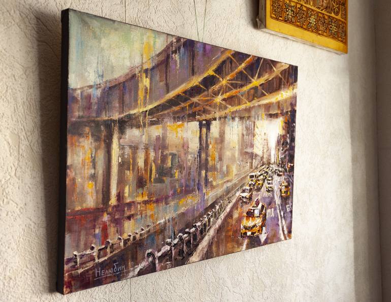 Original Fine Art Cities Painting by Oleksandr Neliubin