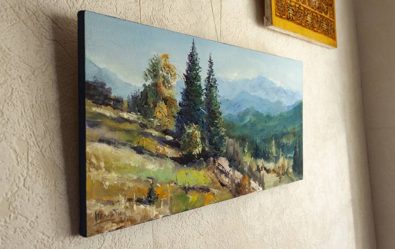 Original Impressionism Landscape Painting by Oleksandr Neliubin