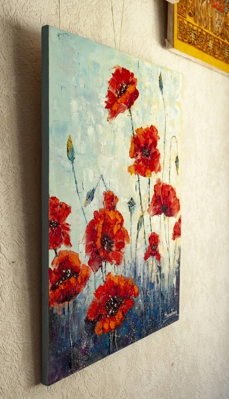 Original Fine Art Floral Painting by Oleksandr Neliubin