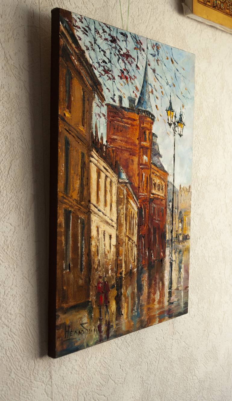 Original Fine Art Cities Painting by Oleksandr Neliubin