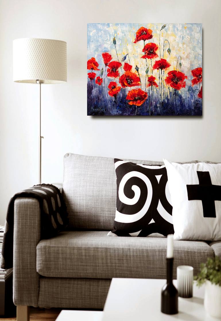 Original Fine Art Floral Painting by Oleksandr Neliubin