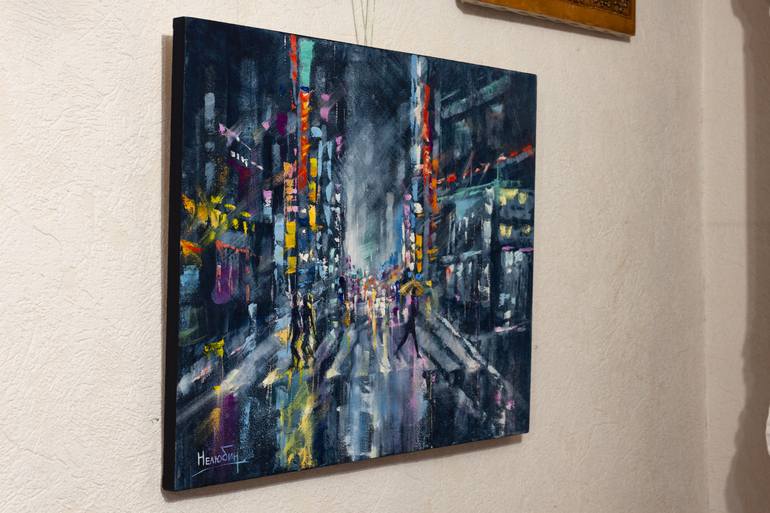 Original Fine Art Cities Painting by Oleksandr Neliubin