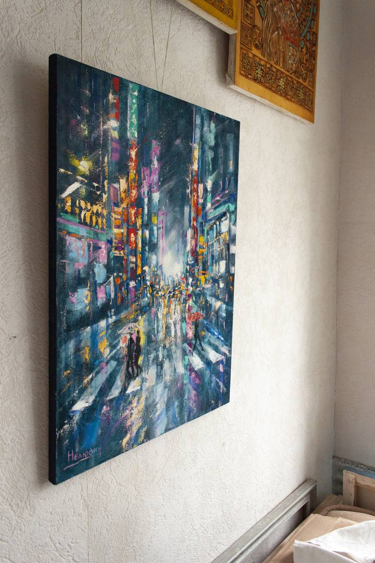 Original Fine Art Cities Painting by Oleksandr Neliubin