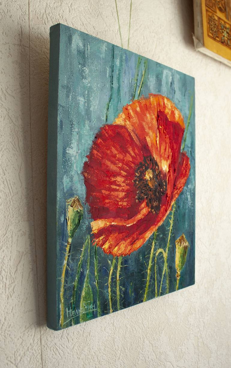 Original Fine Art Floral Painting by Oleksandr Neliubin