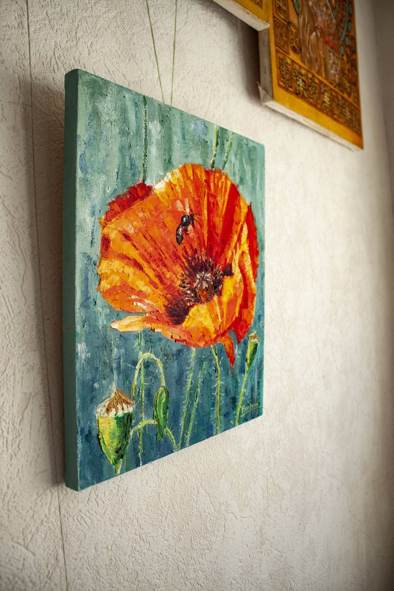 Original Fine Art Floral Painting by Oleksandr Neliubin