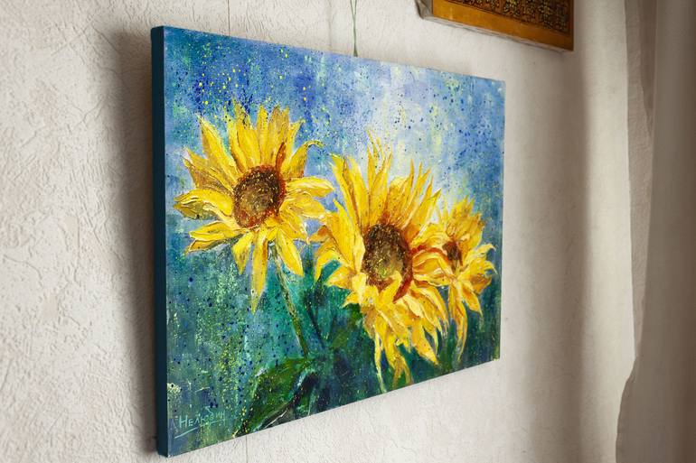 Original Impressionism Floral Painting by Oleksandr Neliubin