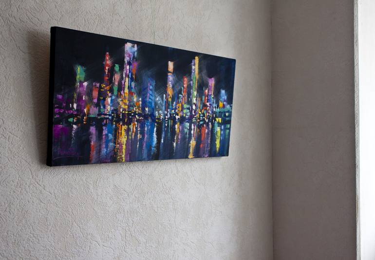 Original Fine Art Cities Painting by Oleksandr Neliubin