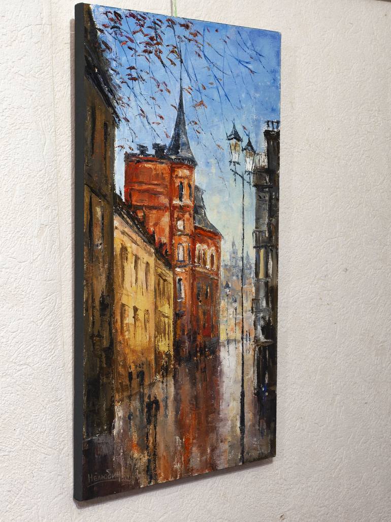 Original Fine Art Cities Painting by Oleksandr Neliubin