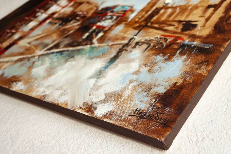 Original Fine Art Cities Painting by Oleksandr Neliubin