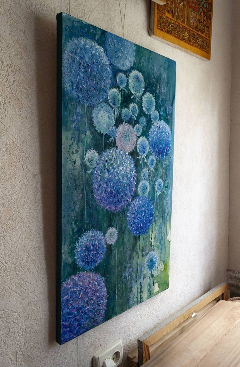 Original Abstract Floral Painting by Oleksandr Neliubin