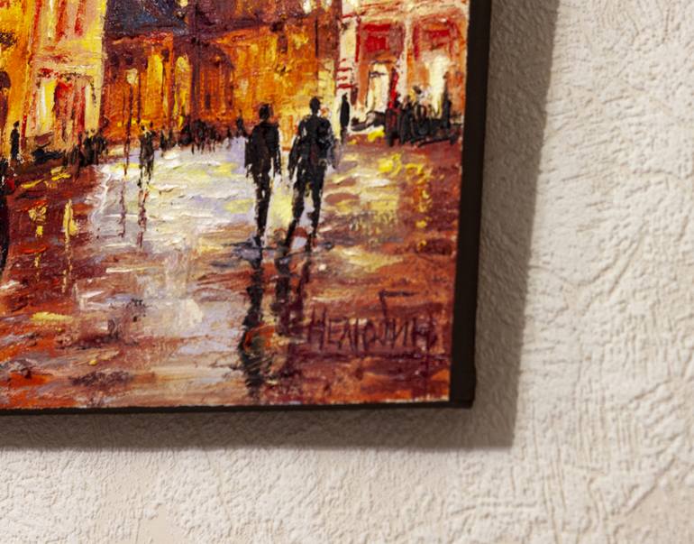 Original Impressionism Cities Painting by Oleksandr Neliubin