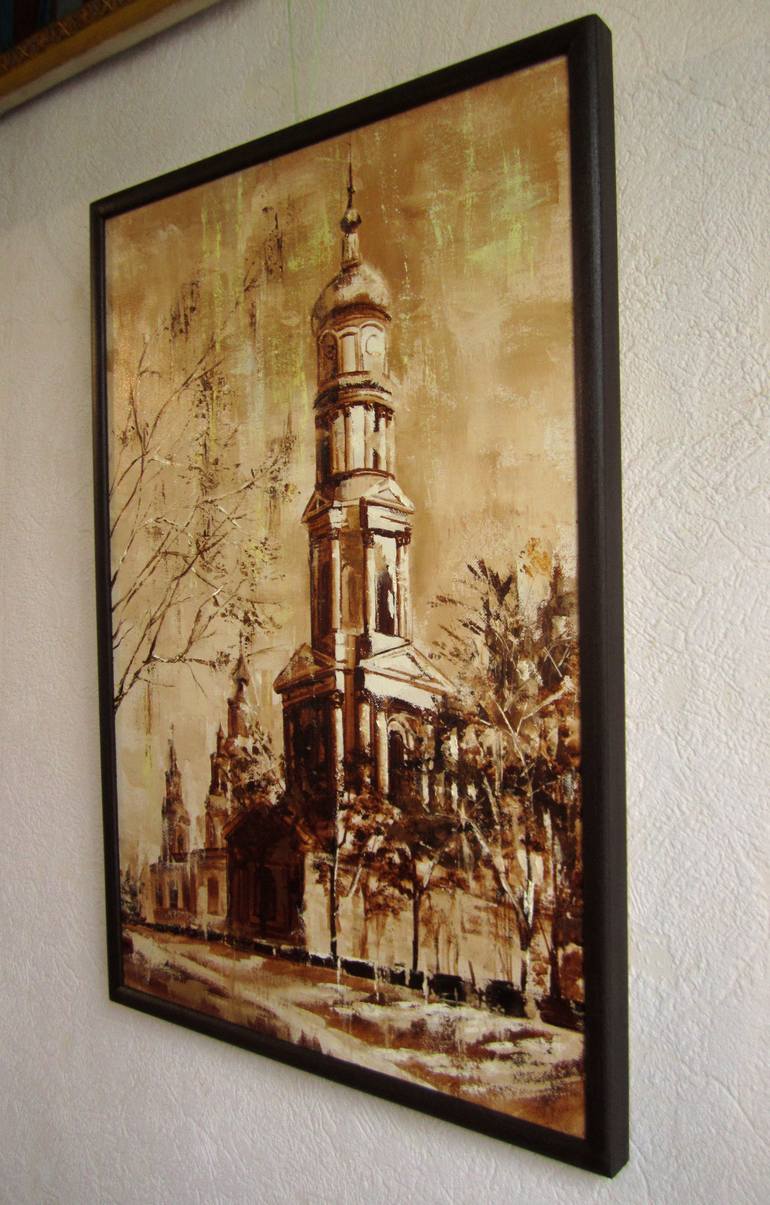 Original Impressionism Cities Painting by Oleksandr Neliubin