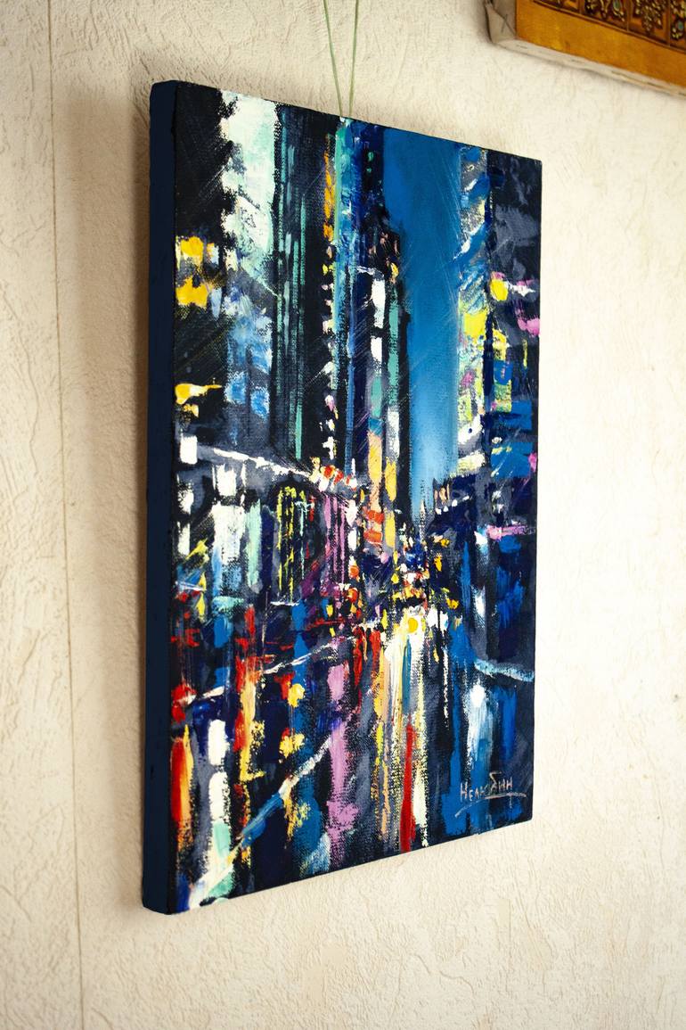 Original Impressionism Cities Painting by Oleksandr Neliubin