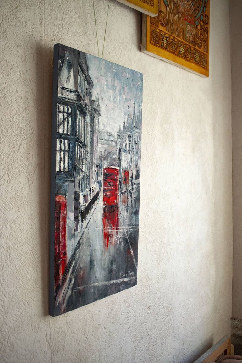 Original Impressionism Cities Painting by Oleksandr Neliubin