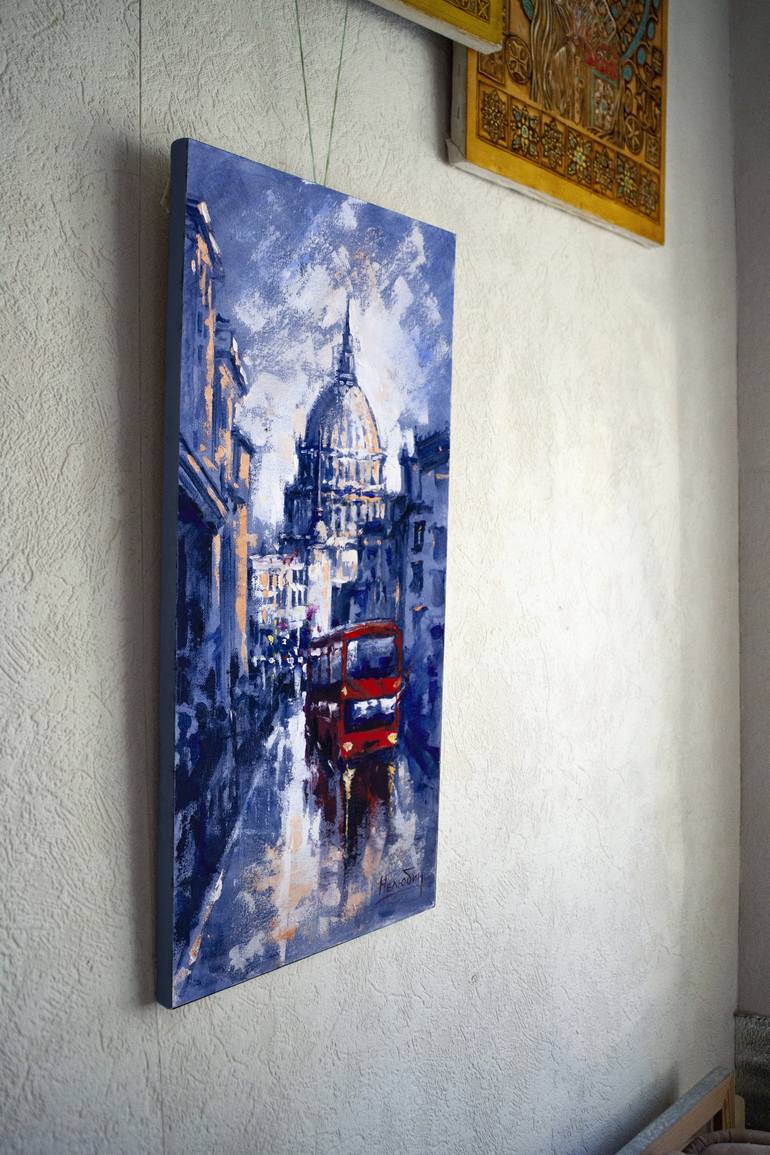 Original Impressionism Cities Painting by Oleksandr Neliubin