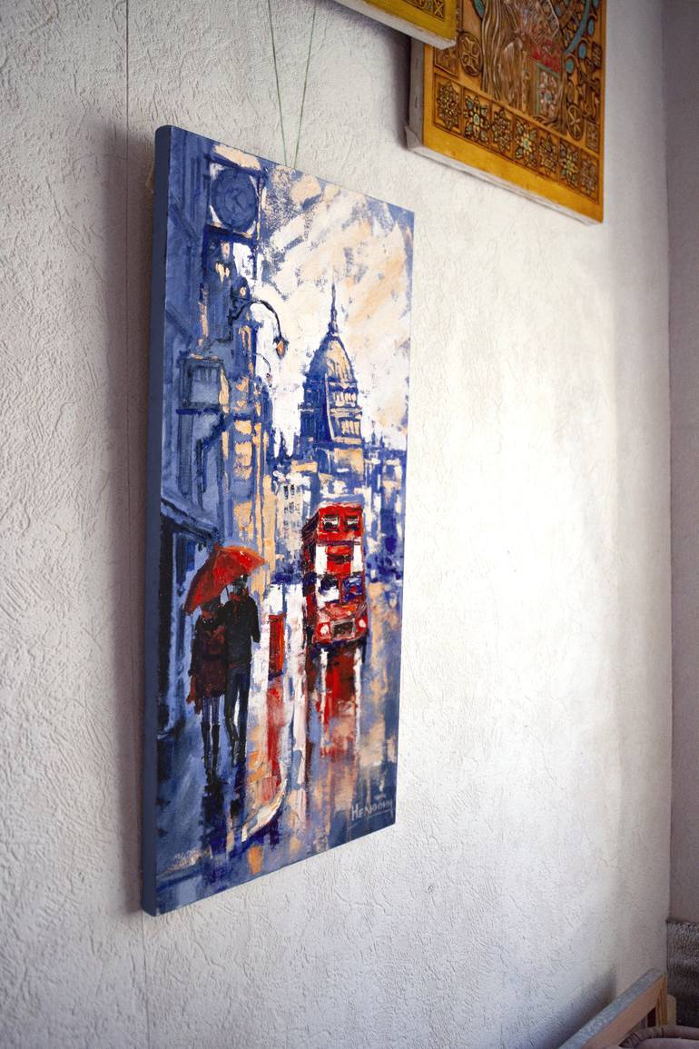 Original Impressionism Cities Painting by Oleksandr Neliubin