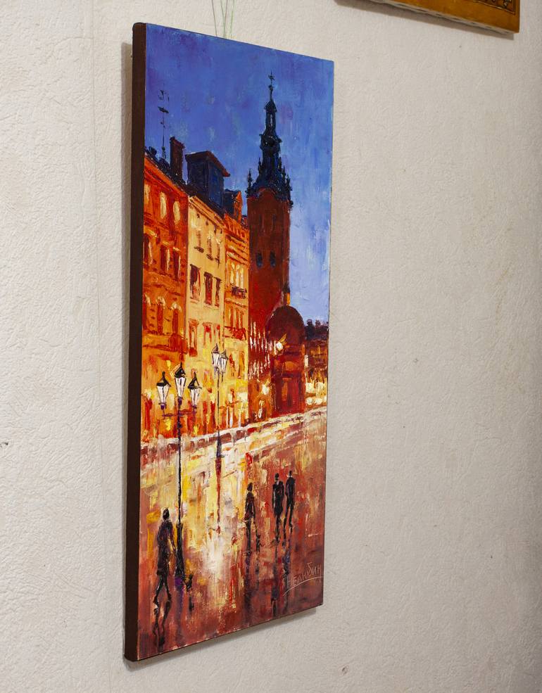 Original Impressionism Cities Painting by Oleksandr Neliubin