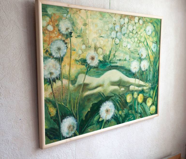 Original Expressionism Erotic Painting by Oleksandr Neliubin