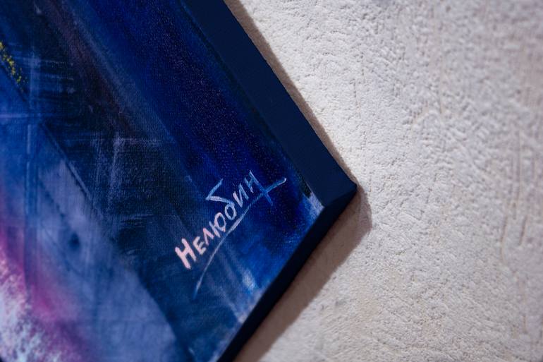 Original Abstract Cities Painting by Oleksandr Neliubin