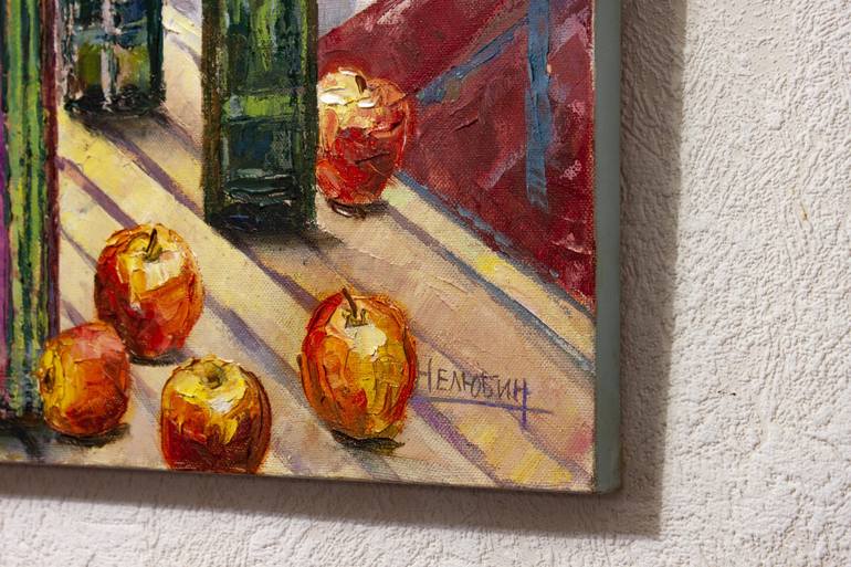 Original Impressionism Still Life Painting by Oleksandr Neliubin