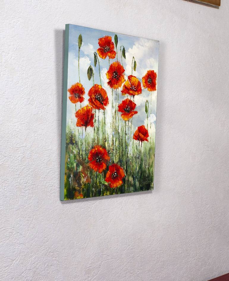 Original Expressionism Floral Painting by Oleksandr Neliubin