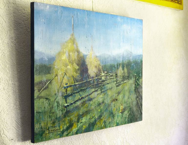 Original Expressionism Landscape Painting by Oleksandr Neliubin