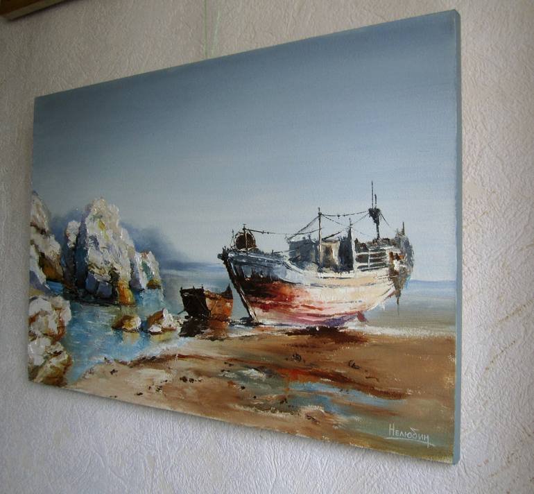 Original Impressionism Landscape Painting by Oleksandr Neliubin